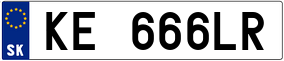 Truck License Plate